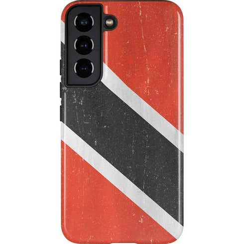 Trinidad and Tobagao Flag Distressed Galaxy S22 Pro Case